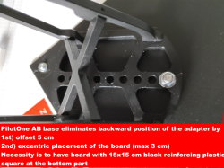 Adapter for non-circular cross-section bars